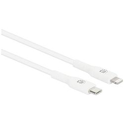 Foto van Manhattan usb-kabel usb-c stekker, apple lightning stekker 2 m wit 394529