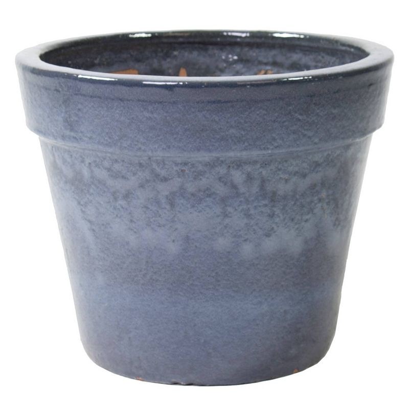 Foto van 3 stuks bloempot pot basis glazed d27h20 grs mcollections