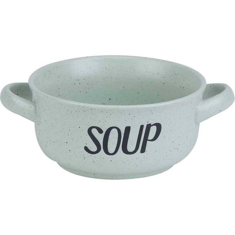 Foto van Cosy&trendy soepkom 'ssoup's - 46 cl - mint groen - set-4