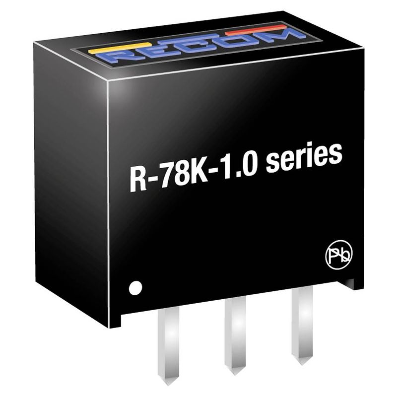 Foto van Recom r-78k15-1.0 dc/dc-converter 15 v 1 a 15 w inhoud 1 stuk(s)