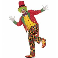 Foto van Verkleedkleding clown kostuum 52 (l) - carnavalskostuums