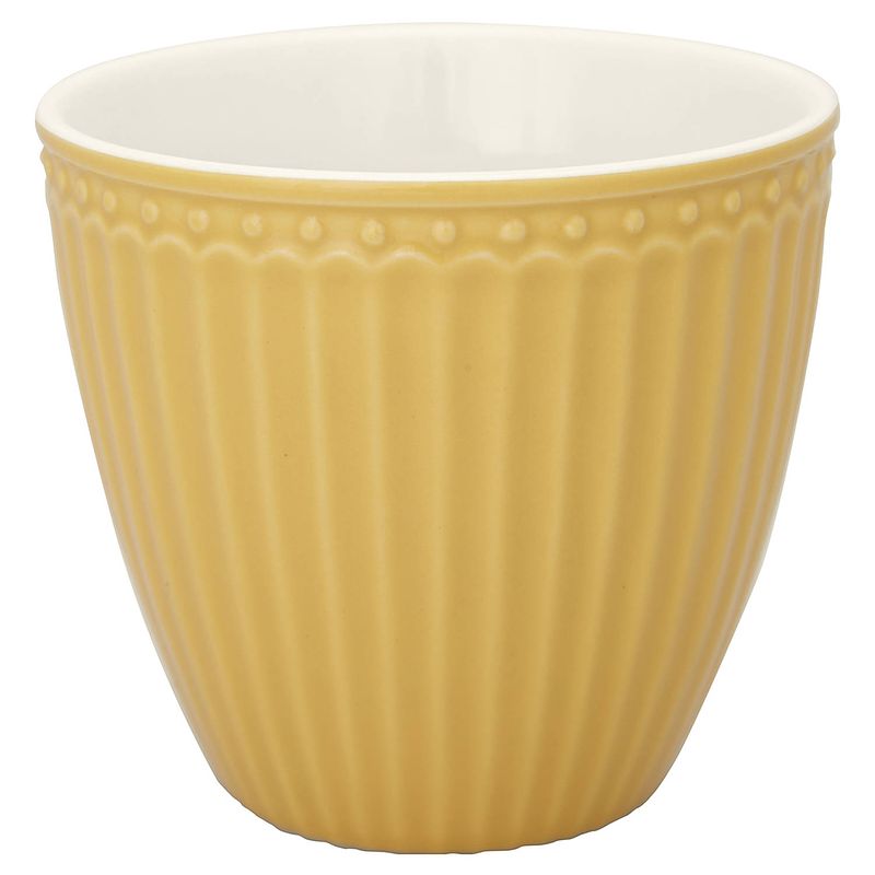 Foto van Greengate beker (latte cup) alice honey mosterd 300 ml ø 10 cm