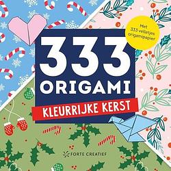 Foto van 333 origami kleurrijke kerst - 333 origami - paperback (9789000390199)