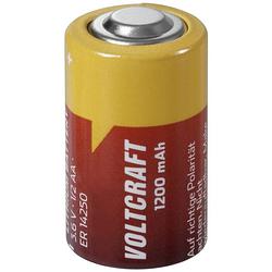 Foto van Voltcraft speciale batterij 1/2 aa lithium 3.6 v 1200 mah 1 stuk(s)