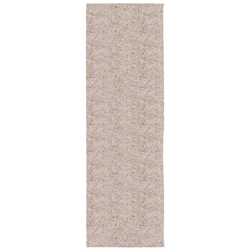 Foto van Vidaxl vloerkleed pamplona shaggy hoogpolig modern 80x250 cm beige