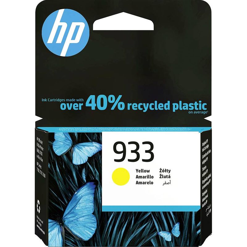 Foto van Hp cartridge 933 origineel single geel cn060ae#bgx