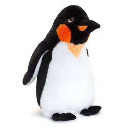 Foto van Keel toys pluche keizers pinguin knuffeldier - wit/zwart - staand - 40 cm - knuffeldier