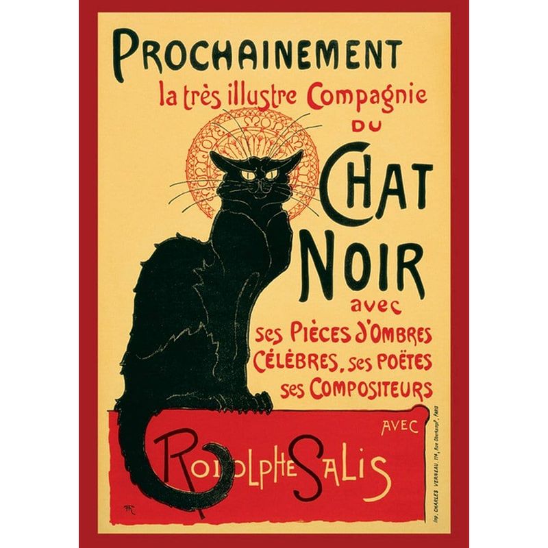 Foto van Pyramid chat noir poster 61x91,5cm