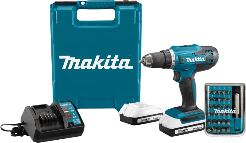 Foto van Makita df488d004 + 31-delige schroefbitset