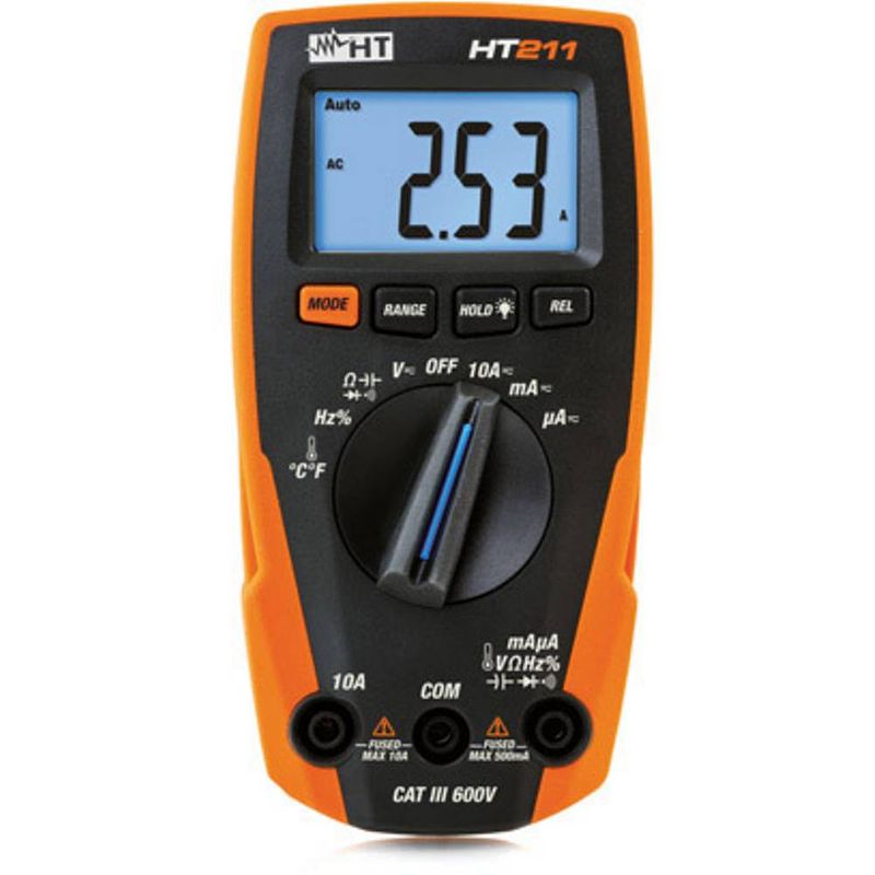 Foto van Ht instruments ht211 multimeter digitaal cat iii 600 v weergave (counts): 4000