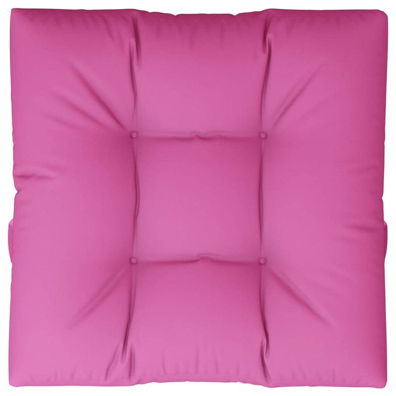 Foto van The living store palletkussen - 70 x 70 x 12 cm - roze