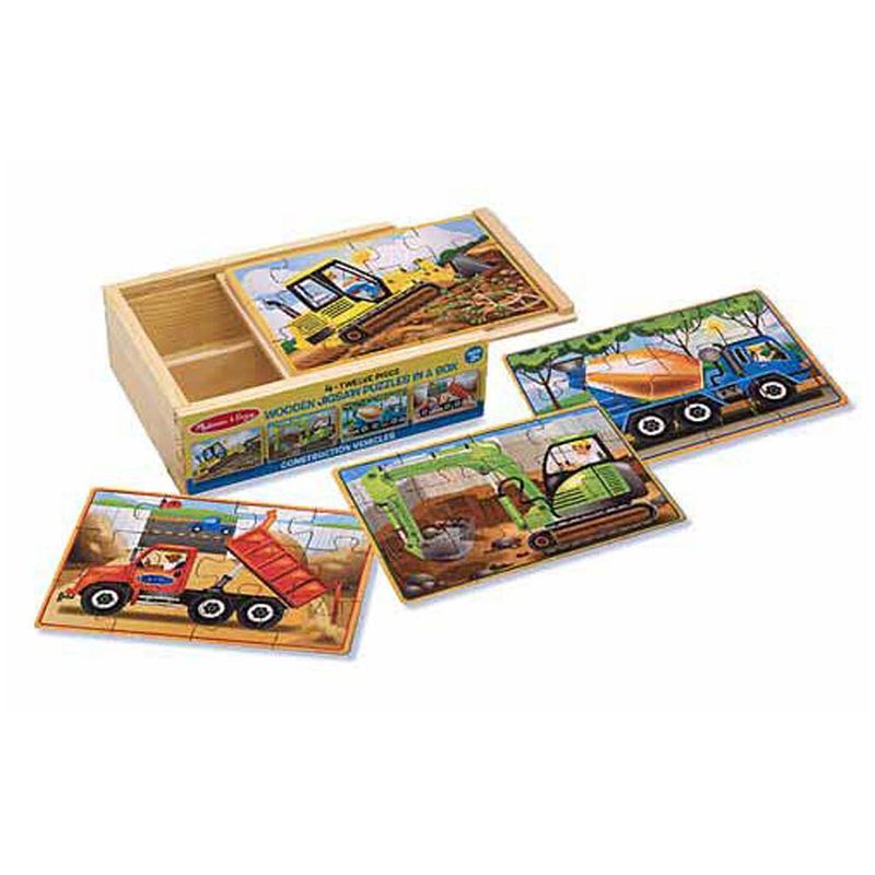 Foto van Melissa & doug construction puzzelset