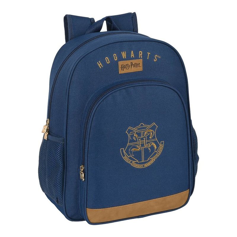 Foto van Schoolrugzak harry potter magical bruin marineblauw (32 x 38 x 12 cm)