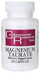 Foto van Cardivascular research magnesium tauraat 125mg capsules