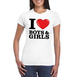 Foto van I love boys & girls t-shirt wit dames l