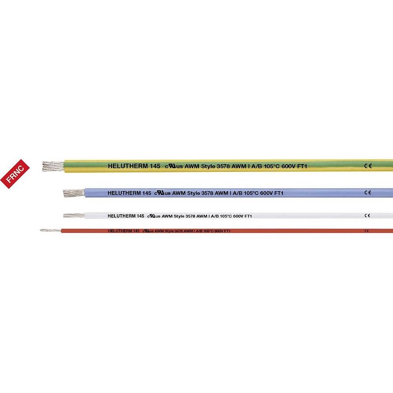 Foto van Helukabel 59534 hoge-temperatuur-draad helutherm 145 1 x 1.50 mm² grijs per meter