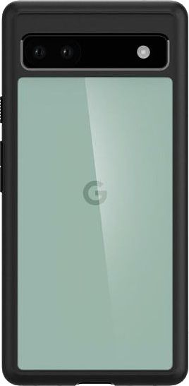 Foto van Spigen ultra hybrid google pixel 6a back cover zwarte rand
