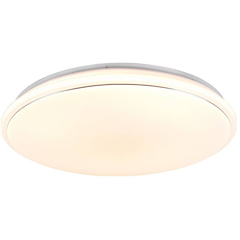 Foto van Led plafondlamp - plafondverlichting - trion turbo - 21w - warm wit 3000k - rgb - dimbaar - afstandsbediening - rond -