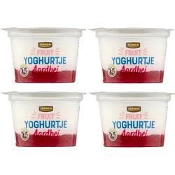 Foto van Jumbo yoghurtje fruit met aardbeien 4 x 200g