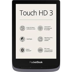 Foto van Pocketbook touch hd 3 metallic grey ebook-reader 15.2 cm (6 inch) grijs metallic