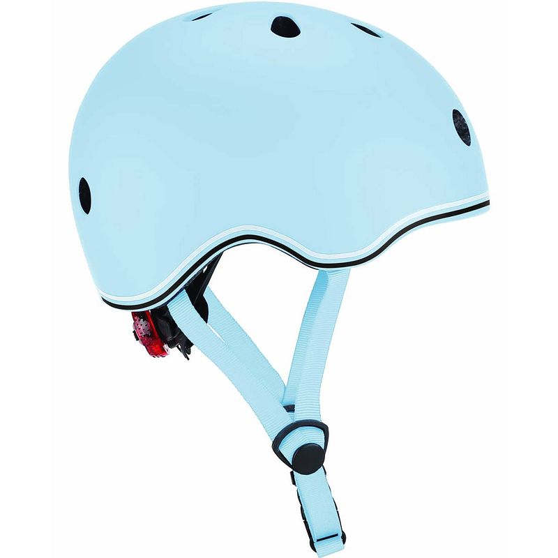 Foto van Globber helm go up lights pastel junior blauw maat 45-51 cm