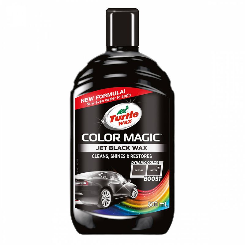 Foto van Turtle wax 52708 color magic black kleurwas 500ml