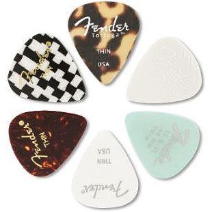 Foto van Fender 351 material medley medium (set van 6 plectrums)