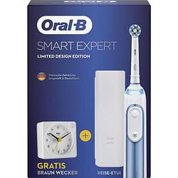 Foto van Oral-b smart expert limited design edition incl. braun wecker 31996 elektrische tandenborstel wit, blauw (metallic)