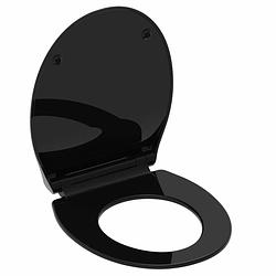 Foto van Schütte toiletbril slim black duroplast