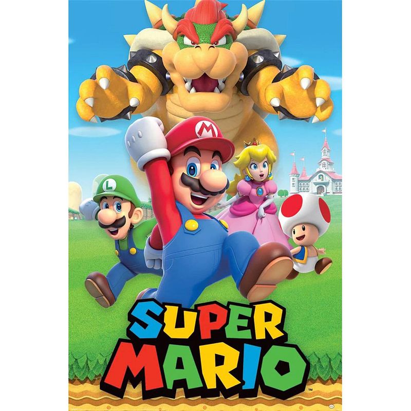 Foto van Poster super mario character montage 61x91,5cm