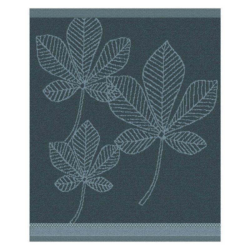 Foto van Ddddd keukendoek leaves 50x55cm - atlantic blue - set van 6