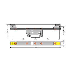 Foto van Wago 790-310 verzamelrailhouder 10 stuk(s)