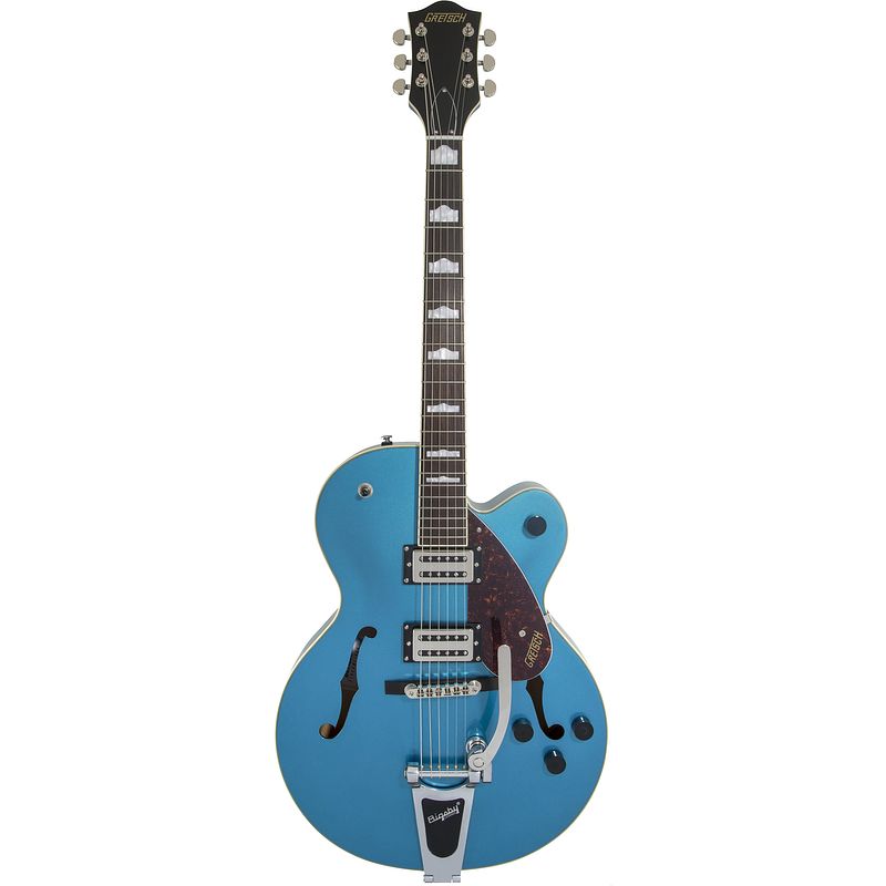 Foto van Gretsch g2420t streamliner hollowbody sc riviera blue