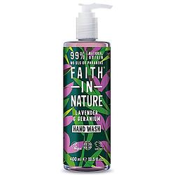 Foto van Faith in nature lavendel & geranium handwash - met pompje