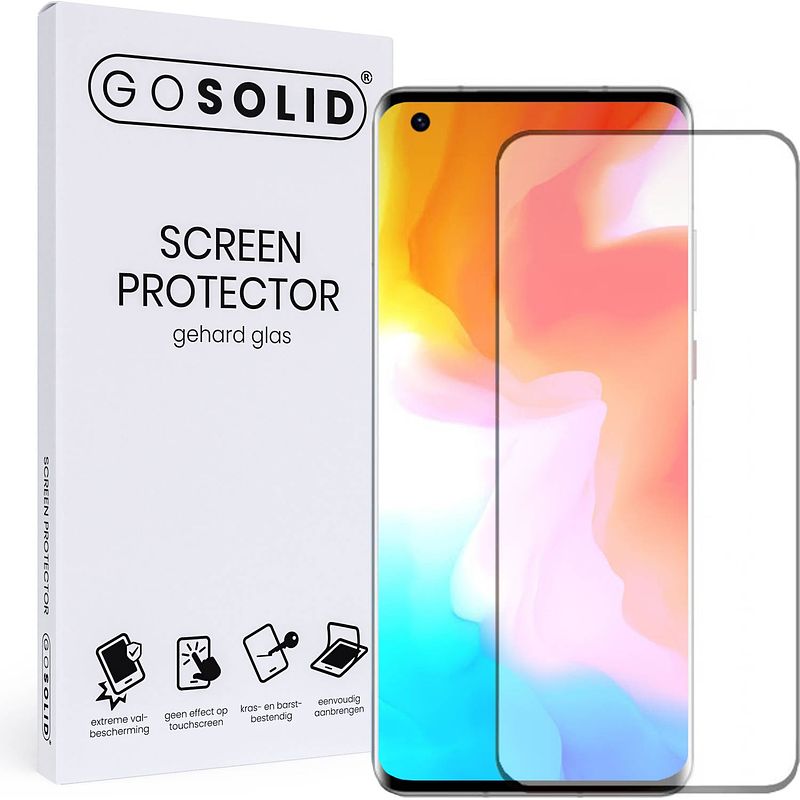 Foto van Go solid! screenprotector voor oppo a74 5g gehard glas