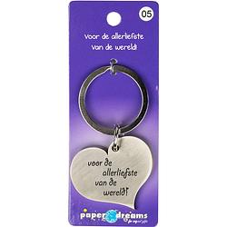 Foto van Paper dreams sleutelhanger allerliefste 10 x 4 cm ijzer zilver