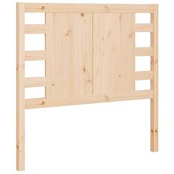 Foto van The living store houten hoofdbord - 81 x 4 x 100 cm - rustieke uitstraling