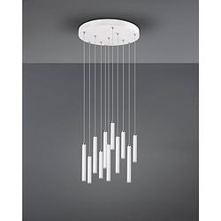 Foto van Moderne hanglamp tubular - metaal - wit