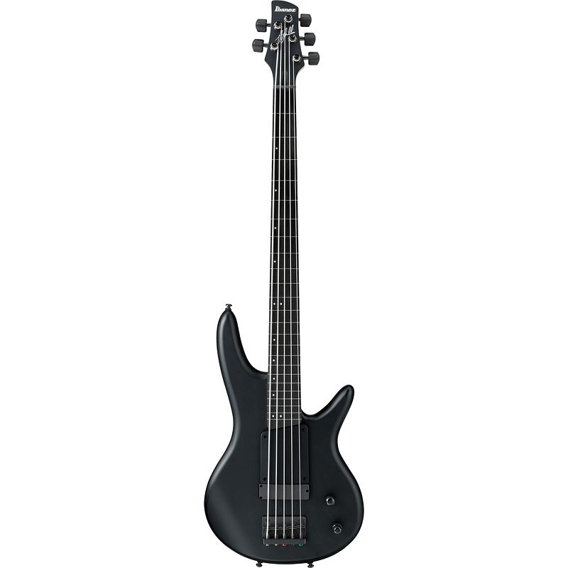 Foto van Ibanez gwb35-bkf gary willis signature basgitaar - 5 snaren - black flat