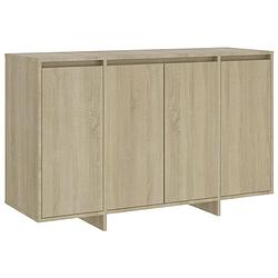 Foto van Vidaxl dressoir 120x41x75 cm spaanplaat sonoma eikenkleurig