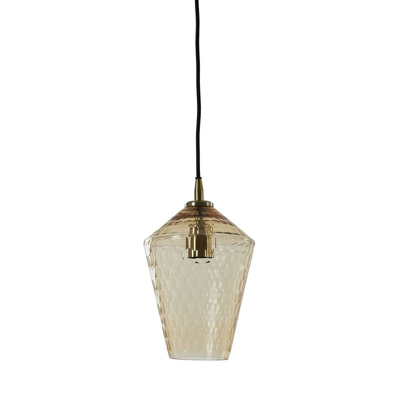 Foto van Light & living - hanglamp delila - 18x18x27 - oranje