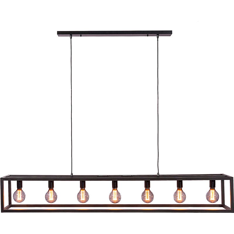 Foto van Sense's living hanglamp jazz e27 40w 168 x 25 cm staal zwart