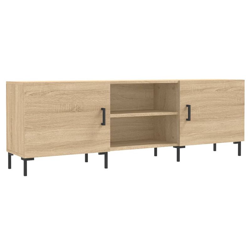 Foto van Infiori tv-meubel 150x30x50 cm bewerkt hout sonoma eikenkleurig