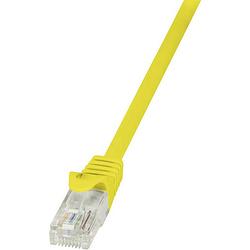 Foto van Logilink cp1037u rj45 netwerkkabel, patchkabel cat 5e u/utp 1.00 m geel snagless 1 stuk(s)