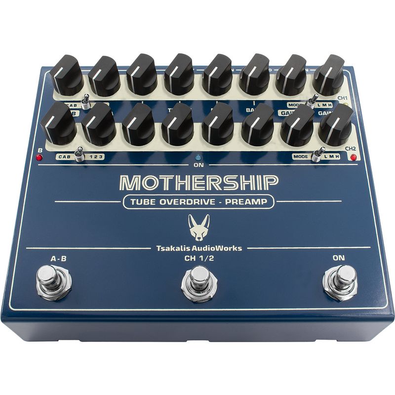 Foto van Tsakalis audioworks mothership tube overdrive preamp