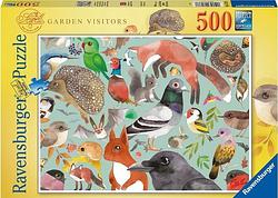 Foto van Puzzel ravensburger bezoekers van de tuin 500 stukjes