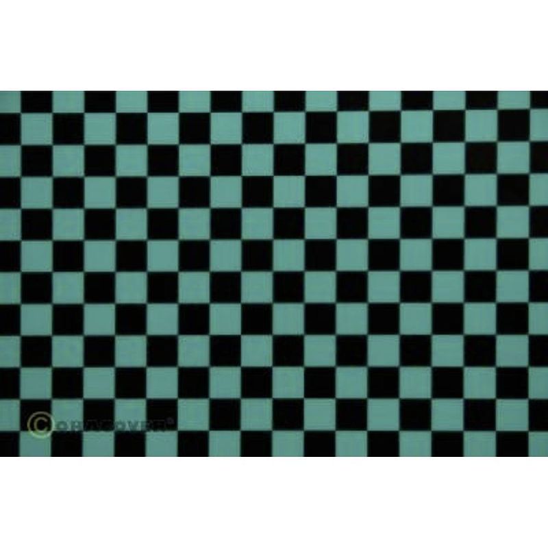 Foto van Oracover 44-017-071-010 strijkfolie fun 4 (l x b) 10 m x 60 cm turquoise-zwart