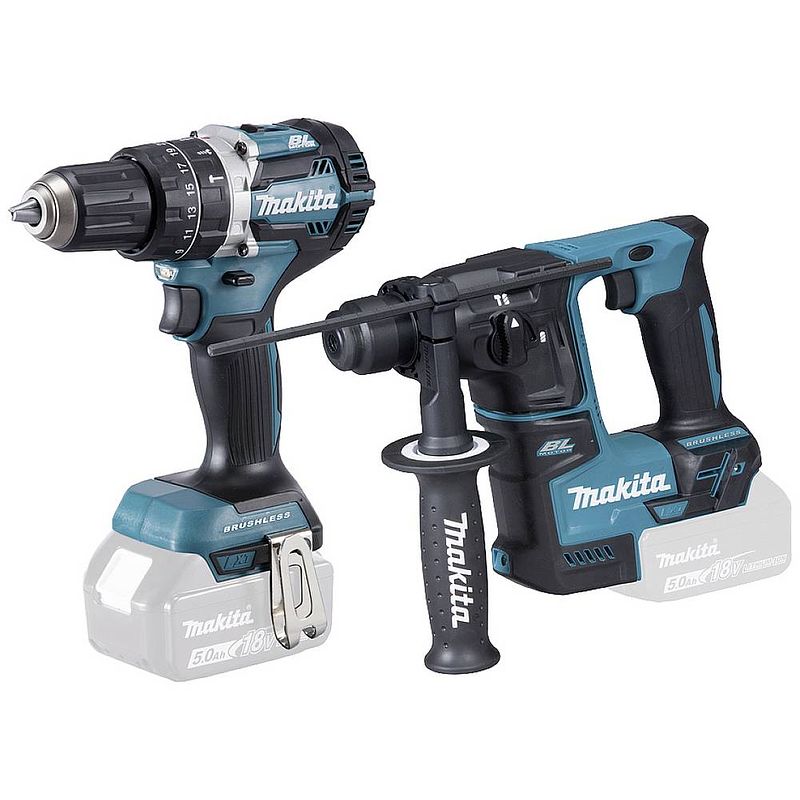 Foto van Makita dlx2278 accu-slagmoersleutel, accu-boorhamer 18 v li-ion