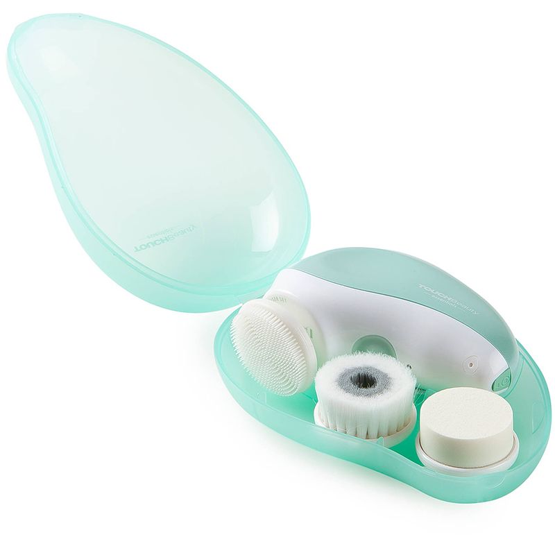 Foto van Touch beauty gezichtsreinigingsborstel (tb-1387) - reinigingsborstel met compact opbergdoosje - usb oplaadbaar