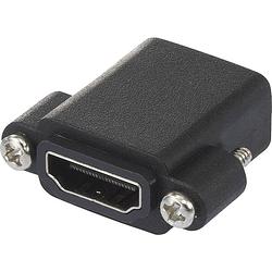 Foto van Speaka professional sp-9082612 hdmi adapter [1x hdmi-bus - 1x hdmi-bus] zwart schroefbaar